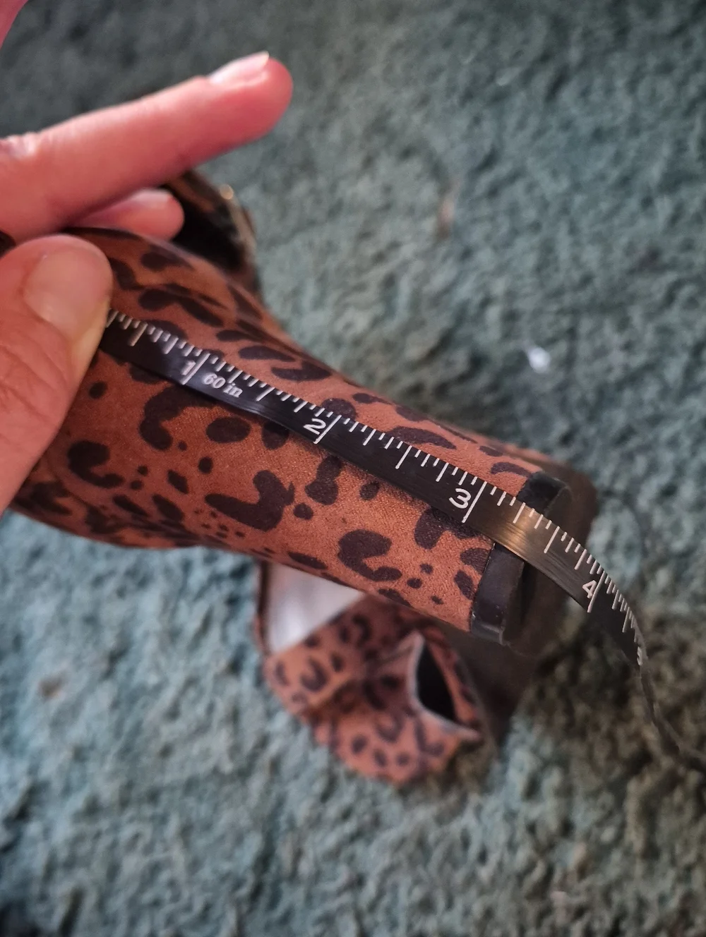 Worthington Animal Print Block Heels Open Toe 6.5 NWOB
